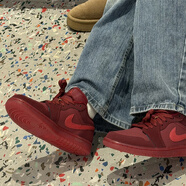 耐克（NIKE）休閑鞋aj女鞋2025冬季新款AIR JORDAN 1 AJ1低幫籃球鞋運動(dòng)鞋 IB7012-600隊紅/山脊紅 36.5