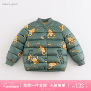 MARC&JANIE馬克珍妮童裝冬裝 寶寶超輕羽絨服 男女童兒童輕薄羽絨外套221701 香蕉猴子【213331】 110