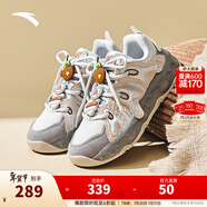 安踏奶昔女子休閑鞋冬季新款潮流舒適厚底增高百搭鞋子122448859 沙?；?白堊色/信鴿灰-3 37.5
