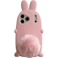 卓際適用蘋(píng)果17promax手機殼iPhone17保護殼iphone17保護套16創(chuàng  )意外殼立體毛球尾巴兔支架17pm   立體毛球尾巴兔支架 iPhone 17 Pro