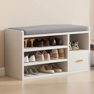 時(shí)黛家居換鞋凳家用門(mén)口鞋柜坐凳一體軟包長(cháng)條凳入戶(hù)鞋架可坐進(jìn)門(mén)凳穿鞋凳