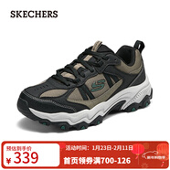 斯凱奇（Skechers）男士綁帶城市戶(hù)外鞋237527 棕色/黑色/BRBK 41
