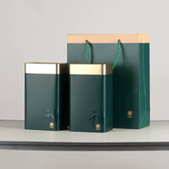 語(yǔ)森憶龍井茶葉罐一斤裝方罐白茶綠茶禮盒裝空盒紅茶通用包裝密封罐高檔 綠色厚禮雙罐套裝 綠色厚禮雙罐套裝