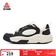 匹克（PEAK）態(tài)極漫游2.0板鞋男鞋新款情侶休閑鞋女百搭厚底增高運動(dòng)鞋男 【女款】黑色/帆布白色 40
