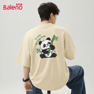 班尼路（Baleno）短袖t恤男夏季青少年潮流百搭寬松透氣半袖男士純棉上衣五分袖