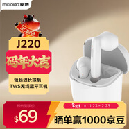 麥博真無(wú)線(xiàn)藍牙耳機2025新品半入耳式 運動(dòng)音樂(lè )游戲低延遲長(cháng)續航 J220白色