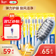 獅王（Lion）0.01彈力旋凈軟毛護齦細齒潔牙刷 彈力刷柄 緩解出血 12支軟毛裝