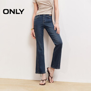 ONLY2026春季新款百搭高腰顯瘦九分褲喇叭褲牛仔褲女|126149009 J36810洗水牛仔藍 XS XS標準褲長(cháng)