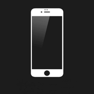 冠易通 GYITERA適用蘋(píng)果se3冷雕全屏鋼化膜iPhone8plus曲面手機防塵7全覆蓋2玻璃 全屏白色邊框*一片裝 iPhone 6S