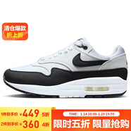 耐克NIKE運動(dòng)休閑鞋女子氣墊AIR MAX 1運動(dòng)鞋DZ2628-102白黑37.5