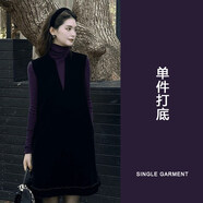 FHHUABD秋冬穿搭一整套2026富家千金氣質(zhì)女神范感背心連衣裙子套裝女 單件打底【秋裝2025年新款溫柔系/御姐炸街奶乖甜 L 【100-120斤】