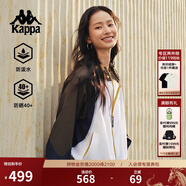 卡帕（Kappa）背靠背2025夏季新款運動(dòng)防風(fēng)衣女防潑水外套夾克原紗防曬衣 韓國白-012 L （尺碼推薦適合170/88A）