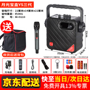 萬(wàn)利達（Malata）y5y6y8月光寶盒廣場(chǎng)舞音響戶(hù)外k歌大功率便攜式手提藍牙音箱家用聲卡唱歌跳舞樂(lè )器演出震撼重低音 M+9110(Y5三代)雙U段話(huà)筒送U盤(pán)+音響包