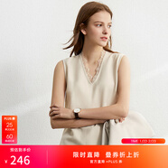 AMII女裝2025職業(yè)西服套裝女夏季新款休閑外套時(shí)尚西裝兩件套 杏色(吊帶背心) M (160)