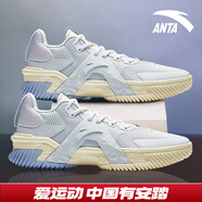 安踏KT3 team｜籃球鞋男冬春季湯普森防滑減震男戶(hù)外實(shí)戰比賽運動(dòng)鞋子 【空域5】淺霧灰/安踏白-5 42.5