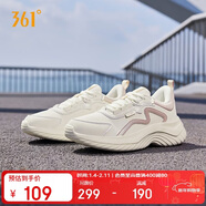 361°運動(dòng)鞋女秋冬季保暖防潑水革面減震通勤慢跑步鞋子女682232233-1