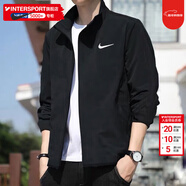 耐克（NIKE）外套男裝上衣 2026春季新款運動(dòng)服休閑透氣跑步立領(lǐng)速干百搭夾克 熱推/Dri-FIT經(jīng)典薄款/曬圖退10 偏小一碼 S 【165】 體重90~110斤左右