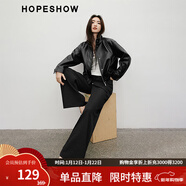 紅袖垂感顯瘦休閑褲2025秋季新款女裝闊腿西裝長(cháng)褲梨型身材遮胯褲子 黑050 M