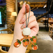 Smorss柿柿如意轉運吉祥物掛繩手機掛繩鑰匙扣汽車(chē)鑰匙扣好運掛飾