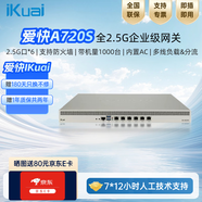 愛(ài)快IK-A620S全2.5G企業(yè)級流控有線(xiàn)路由多WAN行為管理寬帶疊加微信認證遠程辦公19英寸鋼殼USB3.0 A720S帶機量1000臺