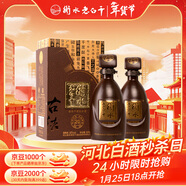 衡水老白干古法20 老白干香型白酒 52度 500ml*2瓶 商務(wù)宴請年貨春節送禮