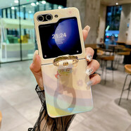 三星（SAMSUNG）適用三星zflip5手機殼w24flip折疊屏filp5可愛(ài)彩虹zfilp5新款z藍光zlip指環(huán)支架galaxyzflip外殼sa 水鉆腕帶【happy彩虹】 三星Galaxy Z Flip5