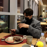 JNJKQA秋冬新款時(shí)尚休閑韓版毛呢西服韓國韓流服飾西裝外套男 黑色人字格 M