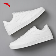 安踏板鞋男鞋2025秋冬季新款鞋子小白鞋時(shí)尚潮流運動(dòng)休閑鞋 象牙白/麥喬灰-1 39