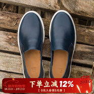 玩累了的孩子·小小玩系列 懶出格調 牛皮簡(jiǎn)約休閑一腳蹬懶人鞋子男夏季 墨藍+自產(chǎn)底女碼（運動(dòng)碼） 38