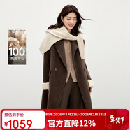 秋水伊人經(jīng)典翻領(lǐng)韓系大衣2025年冬季新款簡(jiǎn)約H版型日常毛呢外套
