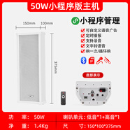 先科（SAST） ST-501戶(hù)外藍牙防水音柱室外掛墻壁掛式音響功放喇叭套裝音箱學(xué)校操場(chǎng)廣播店鋪音樂(lè ) 50W智能錄音定時(shí)存儲防水藍牙版主機(小程序+送遙控）