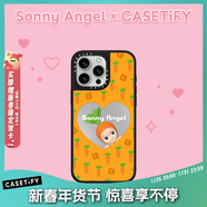 CASETIFY Sonny Angel x CASETiFY 聯(lián)名 元氣蔬果系列 適用于iPhone 16 pro max/15 pro手機殼 胡蘿卜【鏡面黑框Magsafe】 iPhone 14 