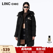 金羽杰冬季90鴨絨加厚羽絨服女士中長(cháng)款寬松休閑簡(jiǎn)約輕暖女裝Y23603206 黑格爾 S 適合120斤以下