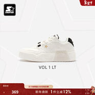 STARTER新年禮物板鞋休閑鞋女鞋秋冬厚底鞋增高鞋休閑鞋麂皮運動(dòng)鞋跑鞋男 白色 2代輕質(zhì) 37