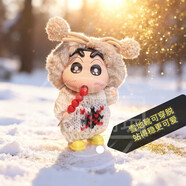 何佳功毛衣雪地靴蠟筆小新糖葫蘆手辦盲盒可愛(ài)家居車(chē)載擺件潮玩公仔禮物 我全都要熊+奶+綠+彩送手提禮品袋