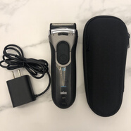博朗（BRAUN）電動(dòng)剃須刀3系男士往復式干濕兩用胡須刀原裝 白色3040s 3系3080s銀邊+充電器收納盒