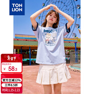 唐獅（TonLion）2025女史努比撞色圓領(lǐng)短袖T恤