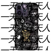 語(yǔ)森憶王聯(lián)名海賊casetifiy25周年16pro適用iphone17promax蘋(píng)果15 4-(海賊王25黑底圓標簽)銀鏡黑框MagS iPhone 14
