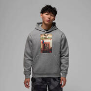 Jordan男士連帽衛衣保暖舒適柔軟親膚貼身合體易清洗棉質(zhì)混紡刷毛面料 Carbon Heather/Black 均碼 |M