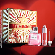迪奧Dior花漾豐唇禮盒套裝(淡香水50ml+豐唇蜜018) 生日禮物新年禮物