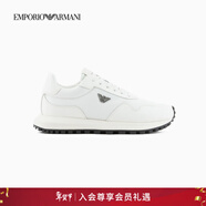 EMPORIO ARMANI/阿瑪尼官方旗艦【新年禮物】男士輕戶(hù)外運動(dòng)休閑鞋 M801-白色 39
