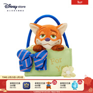 迪士尼（Disney）瘋狂動(dòng)物城童趣回歸系列朱迪尼克毛絨玩偶掛件掛飾馬年新年禮物 尼克花籃毛絨玩偶/甜蜜花籃系列