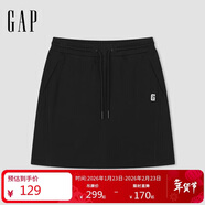 蓋璞女裝2025夏季新款logo簡(jiǎn)約運動(dòng)百搭抽繩松緊短裙半身裙840041