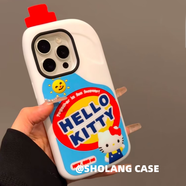 RSRDDY卡通立體古早飲料瓶KT貓適用iphone16promax手機殼蘋(píng)果15硅膠14全 [古早飲料瓶KT]硅膠軟殼 iPhone 14