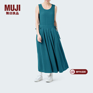 MUJIIDEE 女式 人字紋 連體裙 連衣裙裙子夏季長(cháng)裙無(wú)袖GAD61C4S 深藍色 均 碼 165/88A