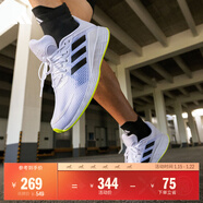 adidas DURAMO SL訓練備賽網(wǎng)面體測跑鞋男女阿迪達斯官方 白/黑/藍   40