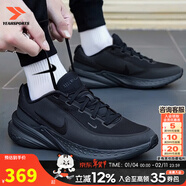 耐克（NIKE）官方 男鞋 25冬新款緩震透氣運動(dòng)休閑鞋輕盈回彈舒適網(wǎng)面跑步鞋男 001/純黑武士【主推款】 42.5 (內長(cháng)270mm)