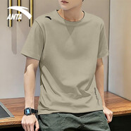 安踏（ANTA）t恤男短袖白色圓領(lǐng)運動(dòng)上衣夏季冰絲速干衣寬松跑步?jīng)龈斜】钅醒b B款青玥綠【冰絲速干-肩膀標】 S /165 適合90-100斤