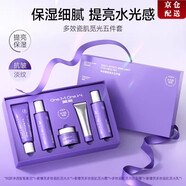 美望正品旗艦】美望水乳套裝抗皺緊致蛋白幼態(tài)提亮覓光瓷肌淡紋滋潤 美望覓光水乳+洗面奶+面霜+面膜（50g）【禮盒】