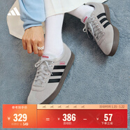 adidas「T頭鞋」VL COURT復古休閑板鞋德訓鞋男女阿迪達斯輕運動(dòng)   灰色/黑色/紅色   41